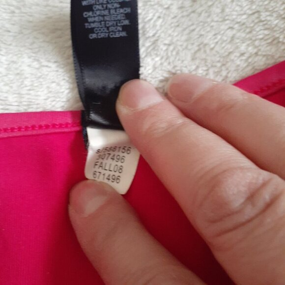 Banana Republic Hot Pink Y2K Lace Camisole Tank Top Small - Picture 5 of 10